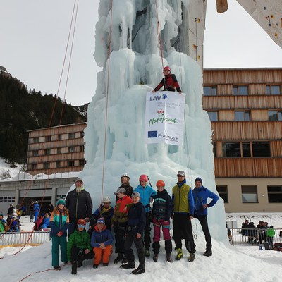 ERASMUS+ "Jugend in Aktion": Eisklettern – Eiskletterturm Malbun