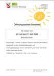 Öffnungszeiten Sommer